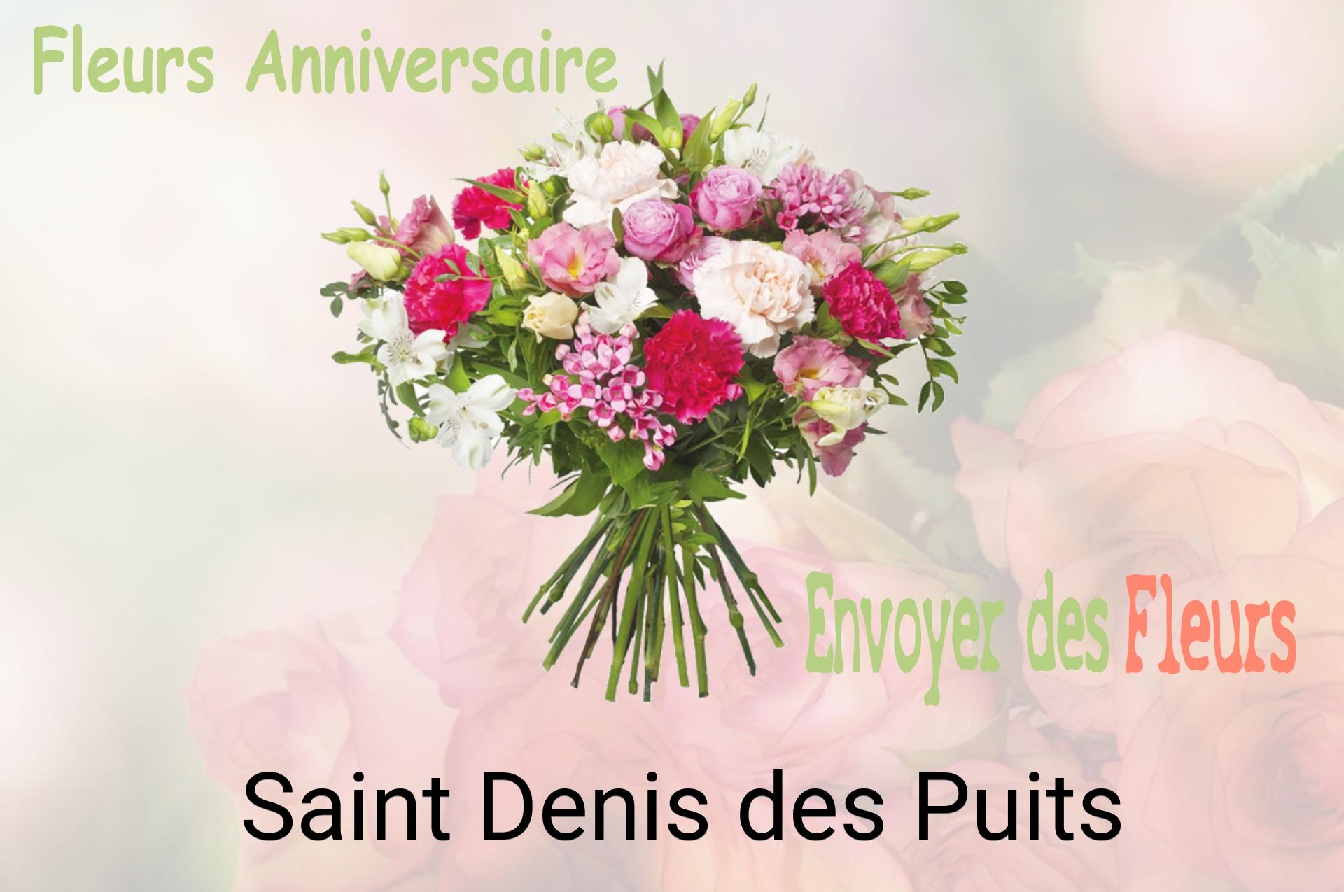 Bouquet de fleurs d’anniversaire livré à Saint-Denis-des-Puits